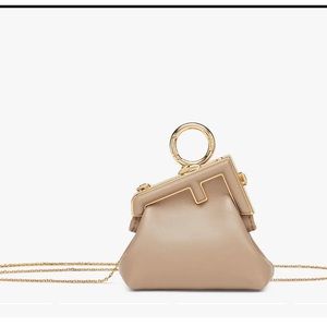 Nano Fendi First Charm Beige